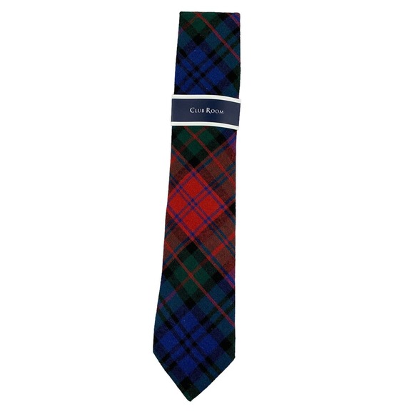 Club Room Other - Club Room Mens Taylor Plaid Flannel Neck Tie Multicolor 3 1/8"